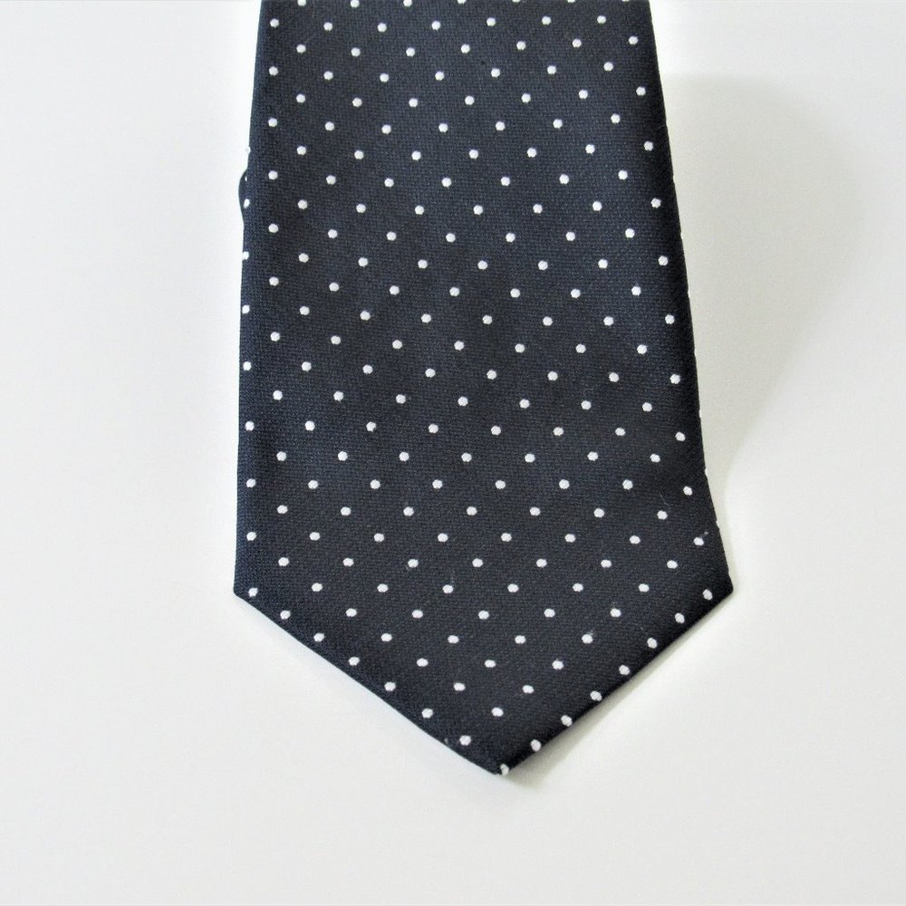 Men's Navy Tie | Kai Long Navy Blue Silk Necktie